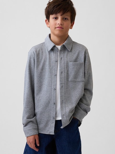 Kids VintageSoft Terry Button-Front Shirt