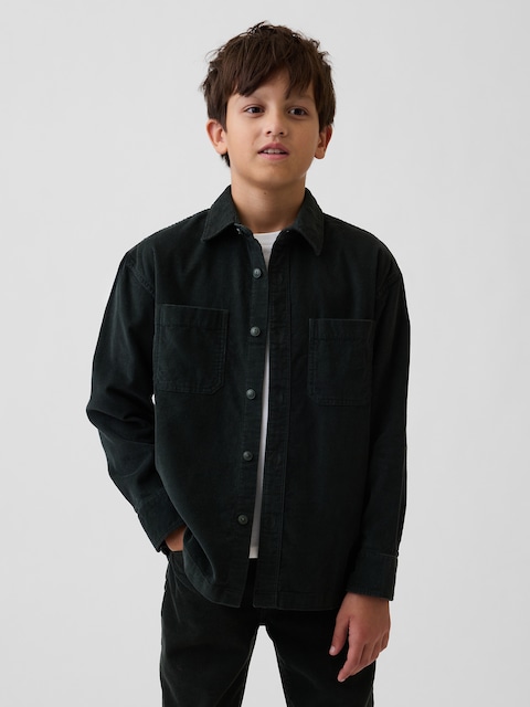 Kids Corduroy Utility Shirt