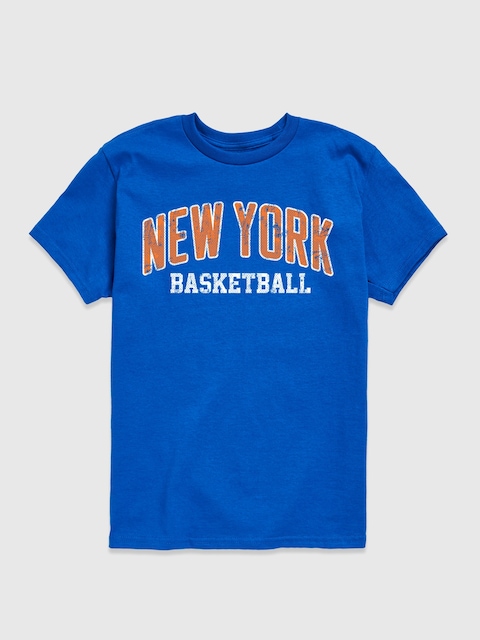 Kids New York Basketball Short Sleeve Graphic T-Shirt