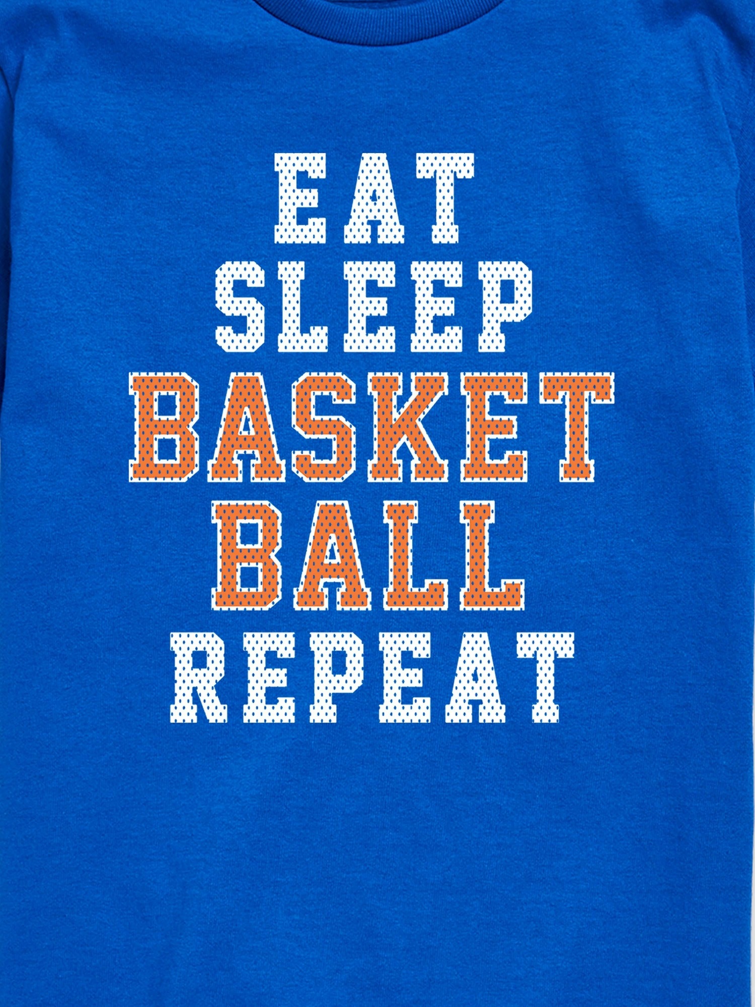 Детская футболка Gap Eat Sleep Basketball Repeat Short Sleeve Graphic, цвет: Королевский синий — фото 3