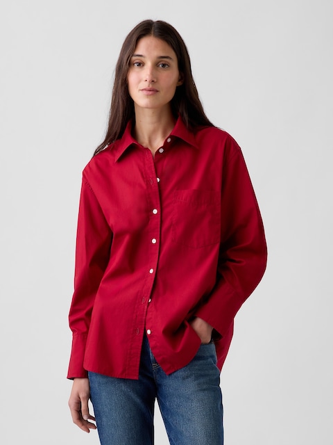 Organic Cotton Poplin Big Shirt