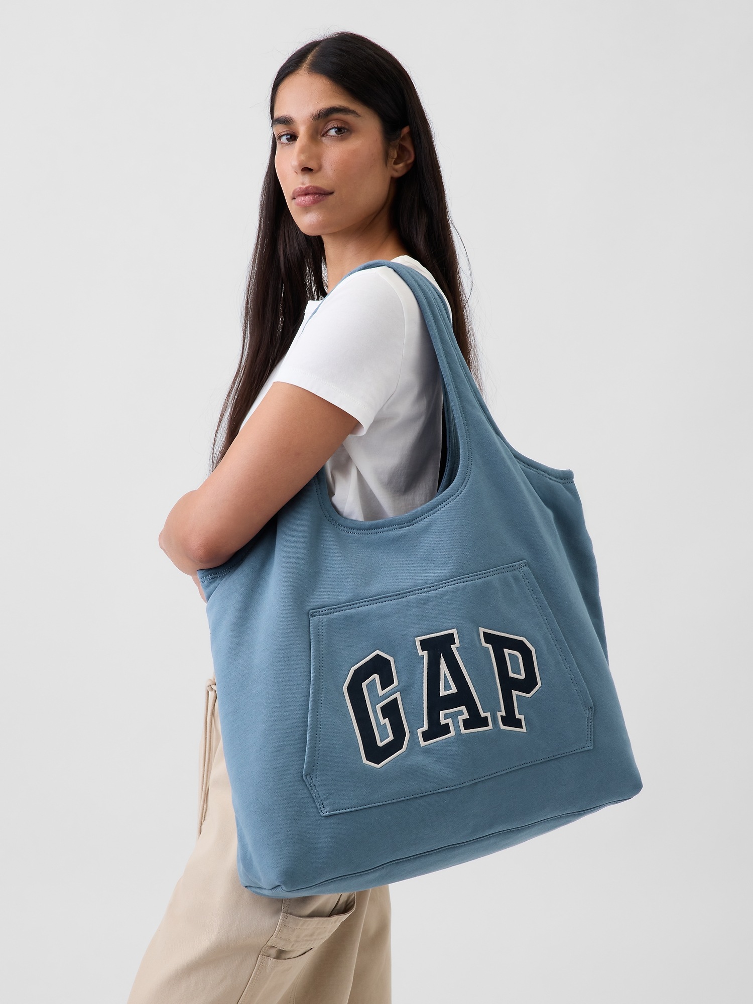 Сумки Gap Large Hoodie Tote, цвет: Синий — фото 2
