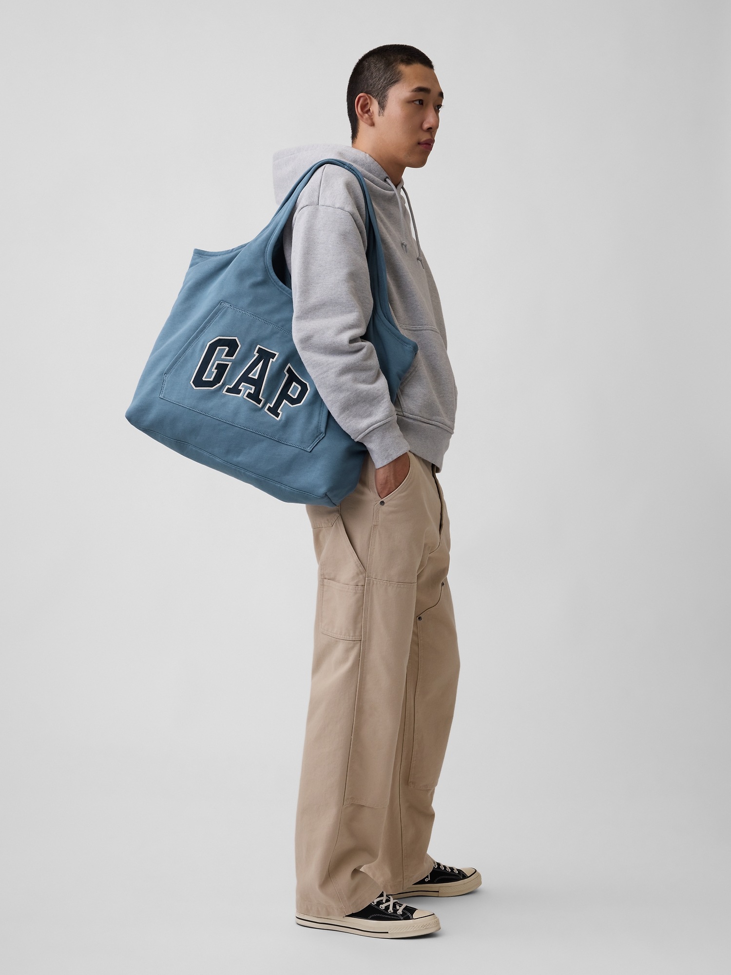 Сумки Gap Large Hoodie Tote, цвет: Синий — фото 7
