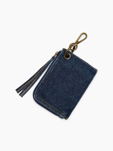 Denim Card Case Bag Charm