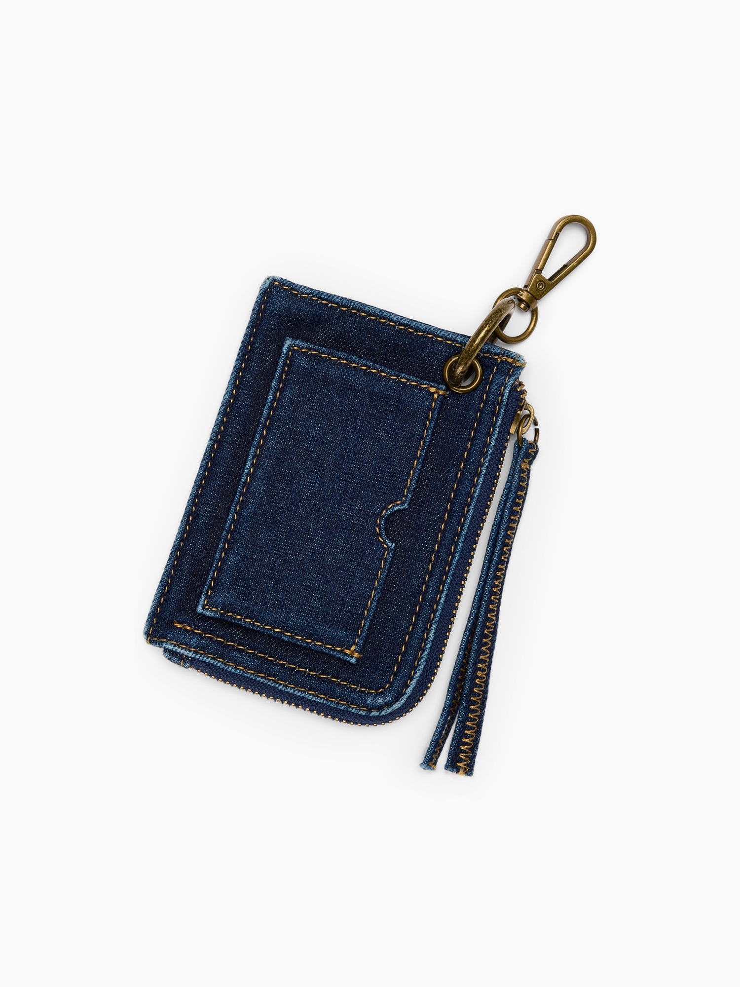 Женский брелок Gap Denim Card Case Bag Charm, цвет: Тёмная варка — фото 2