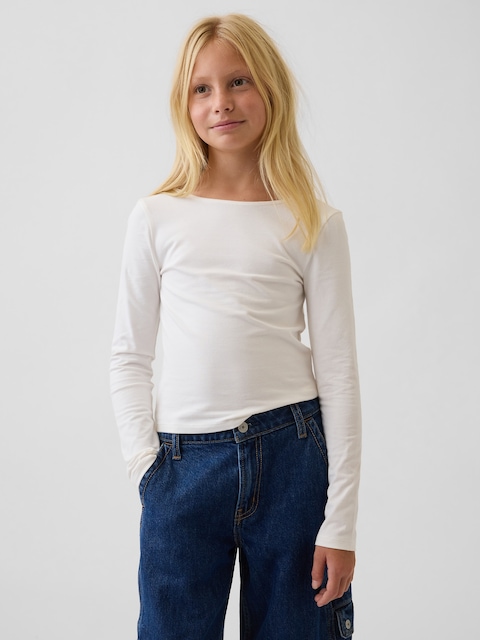 Kids Scoop-Back Fitted T-Shirt