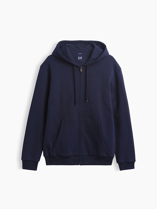 VintageSoft Waffle-Lined Zip Hoodie | Gap