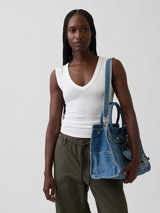 Denim Five Pocket Tote | Gap