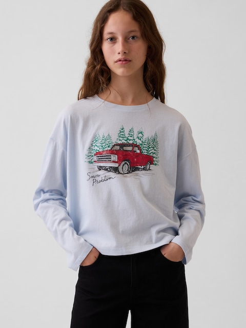 Kids Oversized Graphic T-Shirt
