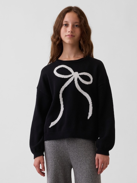 Kids 100% Cotton Oversized Rollneck Sweater