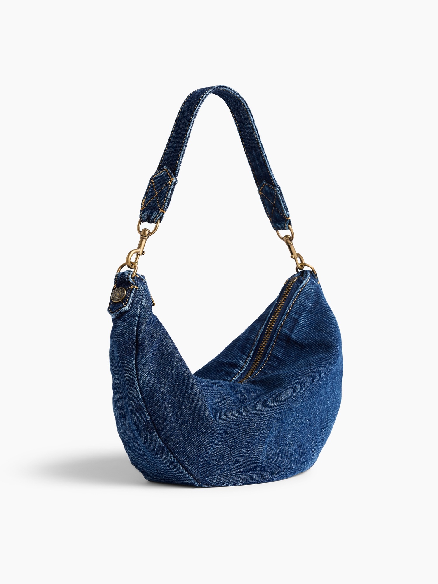 Женская сумка Gap Denim Crescent, цвет: Тёмная варка — фото 3