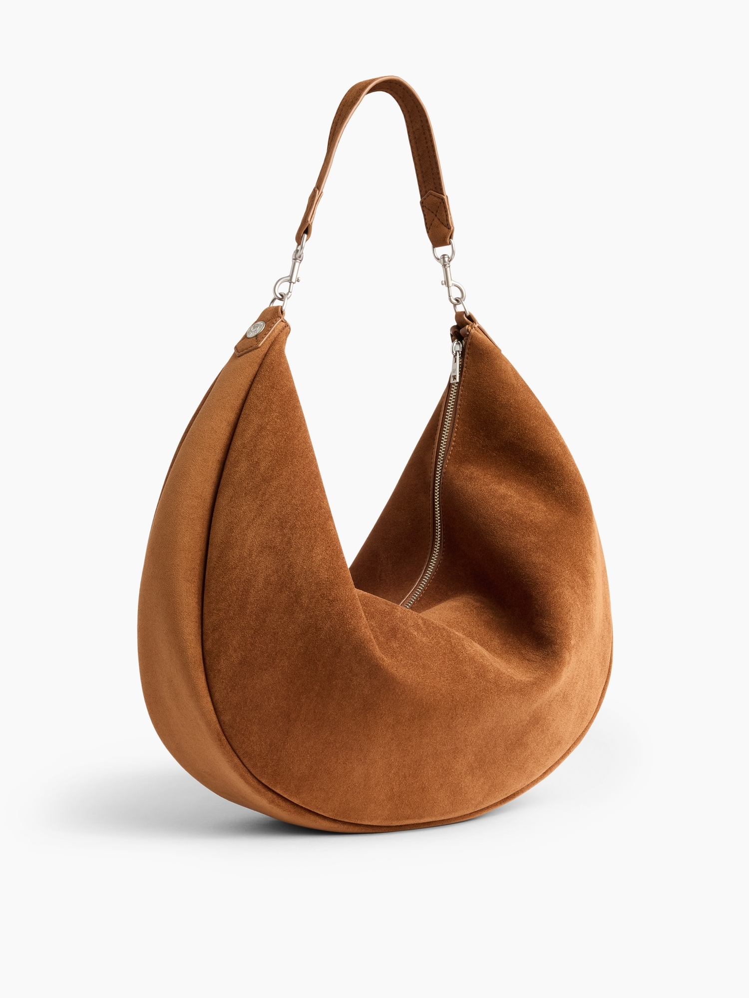 Женская сумка Gap Large Vegan Suede Crescent, цвет: Коричневый — фото 3