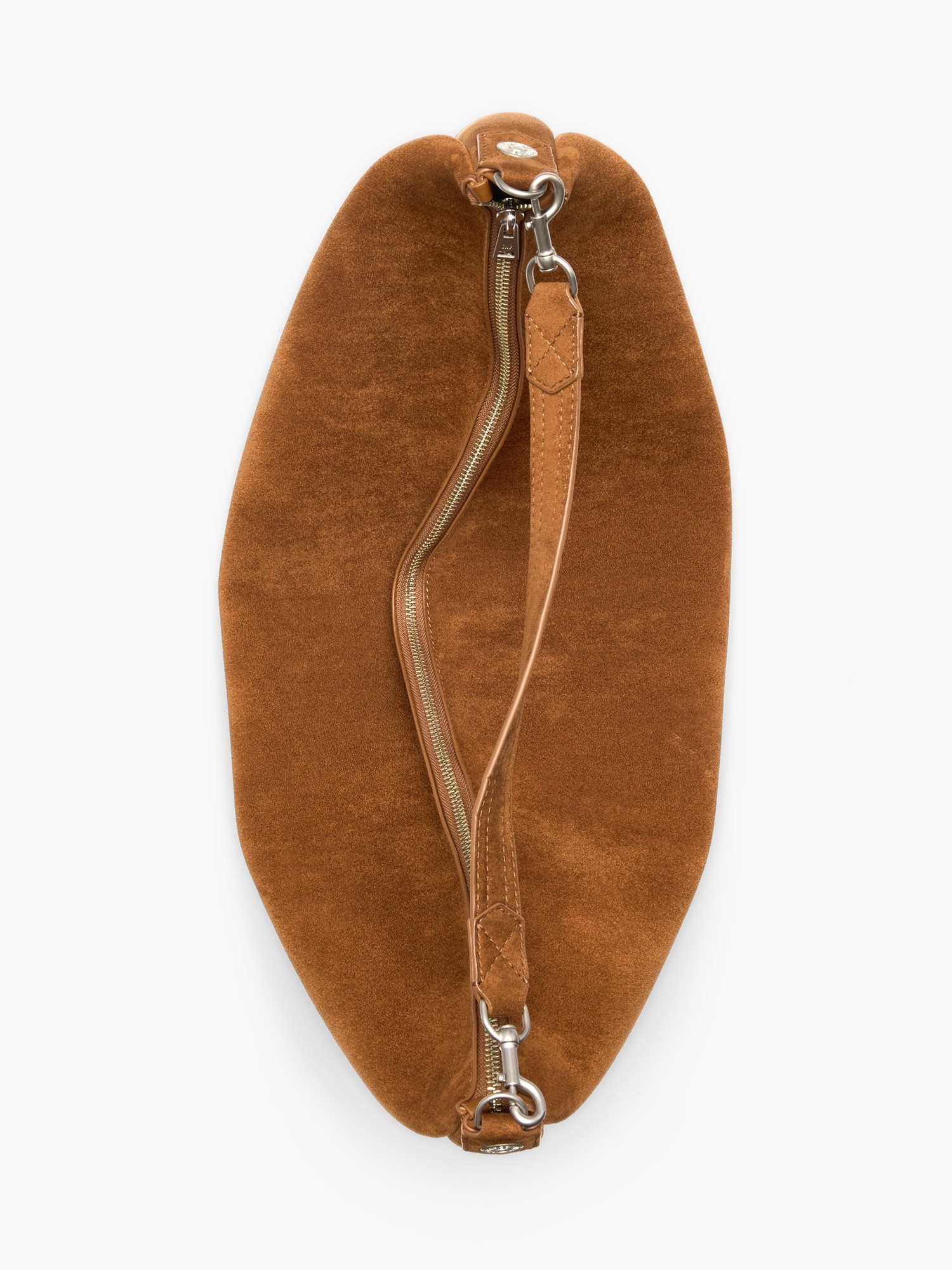 Женская сумка Gap Large Vegan Suede Crescent, цвет: Коричневый — фото 5