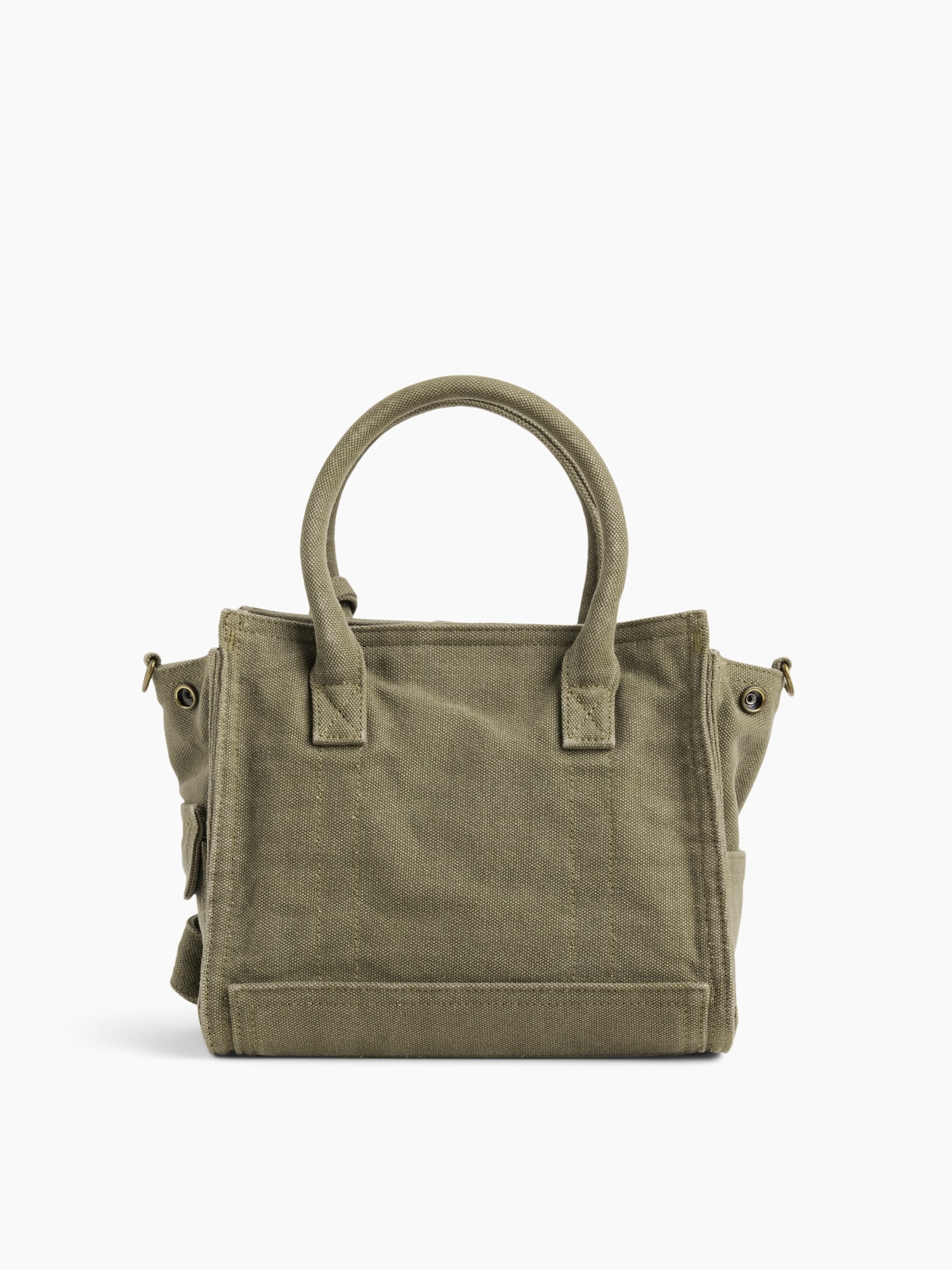 Женская сумка Gap Small Canvas Five Pocket Tote, цвет: Оливковый зелёный — фото 3