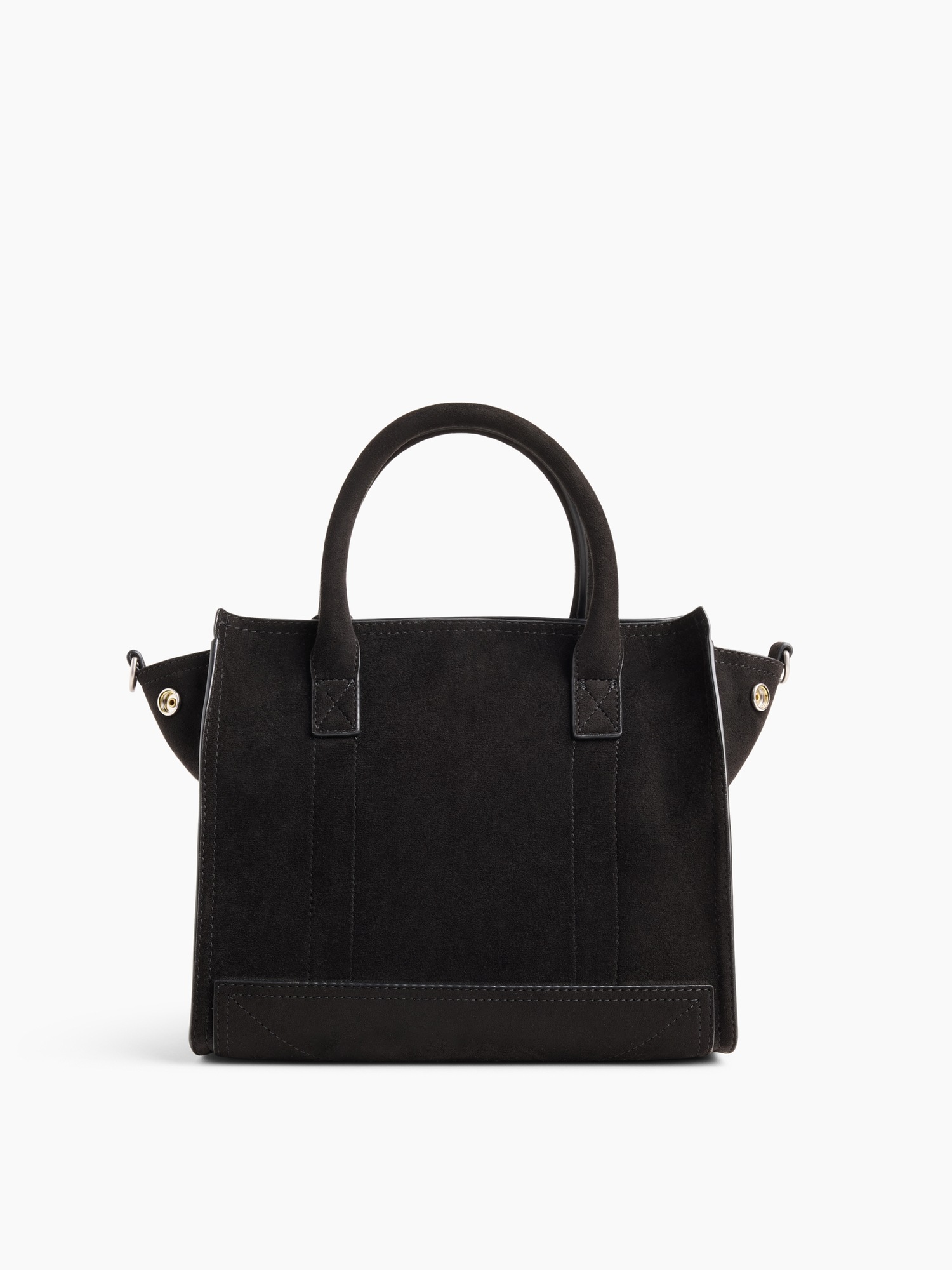 Женская сумка Gap Small Vegan Suede Five Pocket Tote, цвет: Чёрный — фото 4