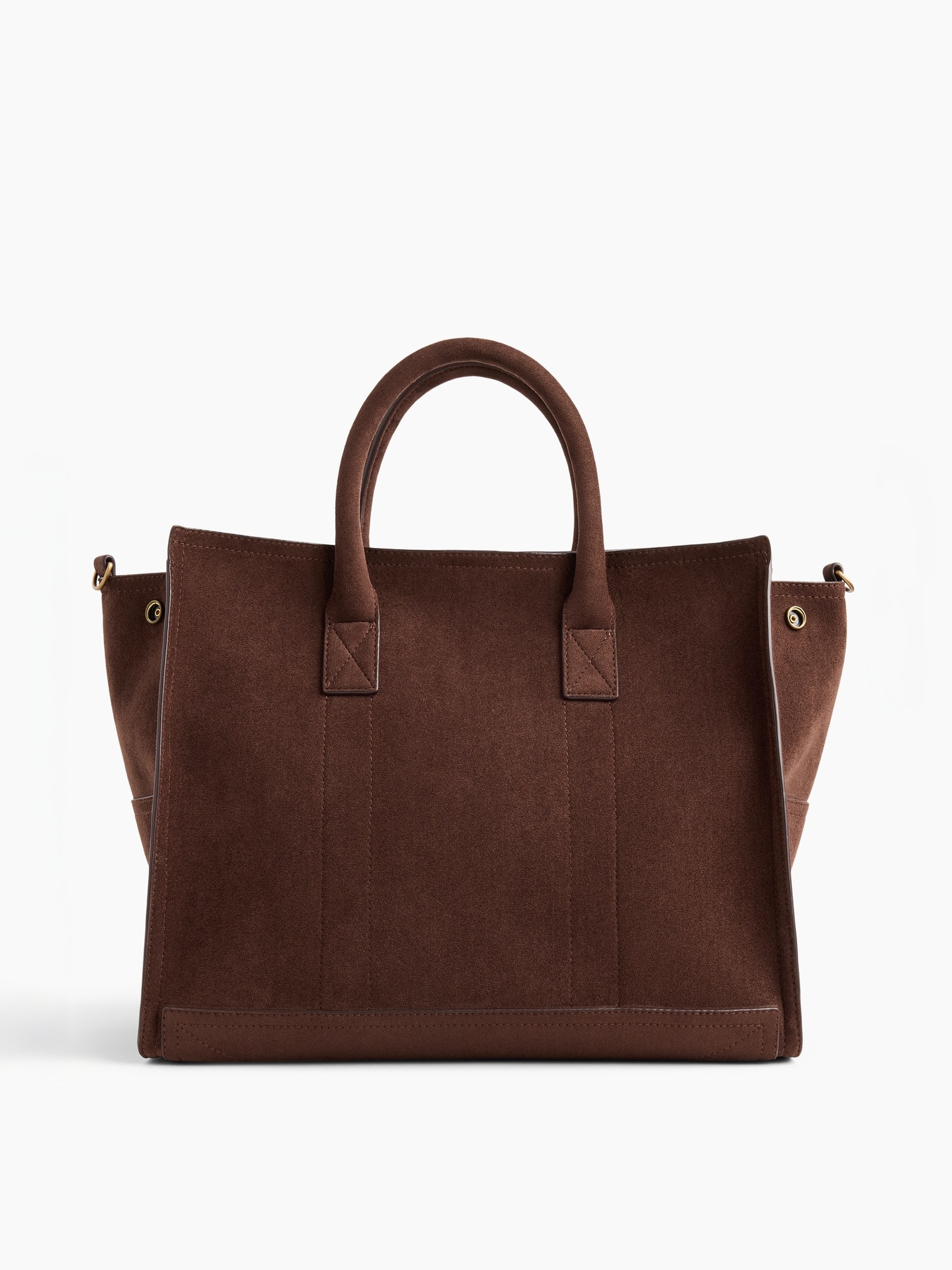 Женская сумка Gap Vegan Suede Five Pocket Tote, цвет: Коричневый, вариант 2 — фото 4