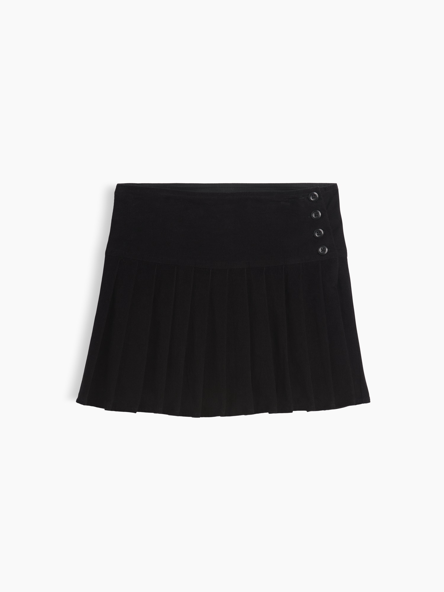 Детская юбка Gap Corduroy Pleated, цвет: Чёрный — фото 2