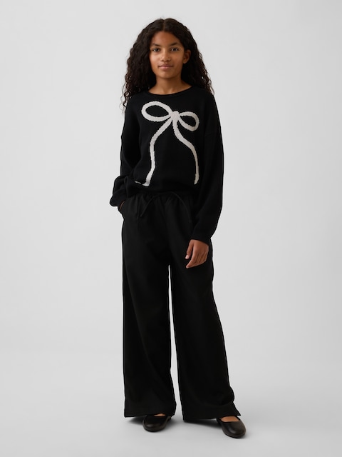 Kids Easy Wide-Leg Drawstring Pants