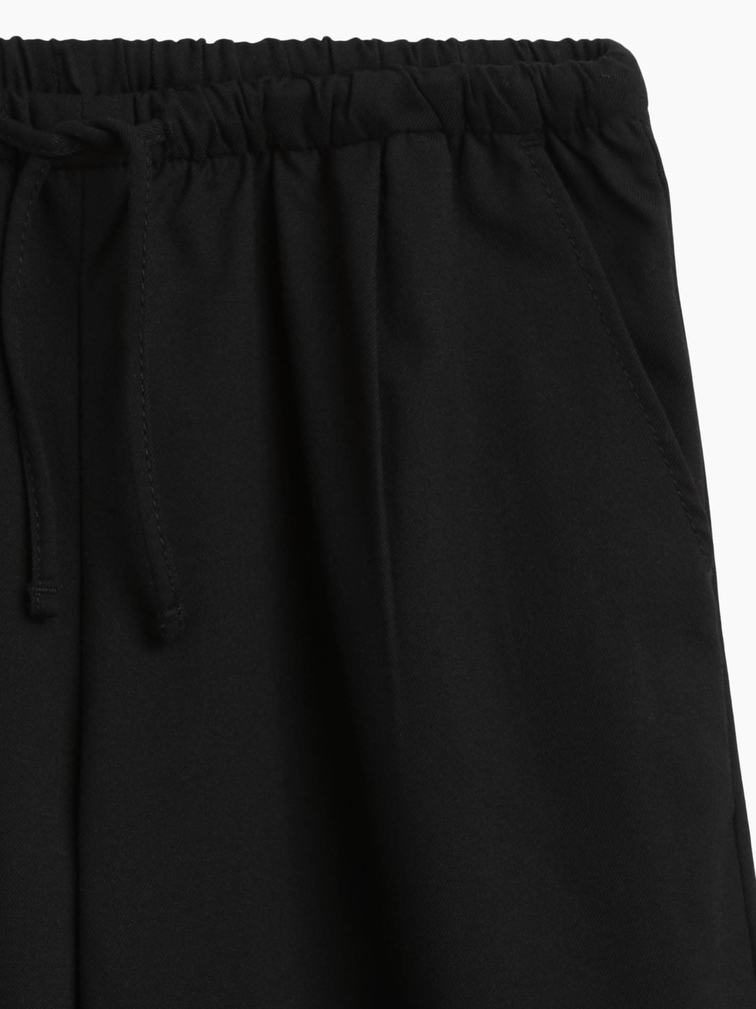 Детские брюки Gap Easy Wide-Leg Drawstring, цвет: Чёрный — фото 5