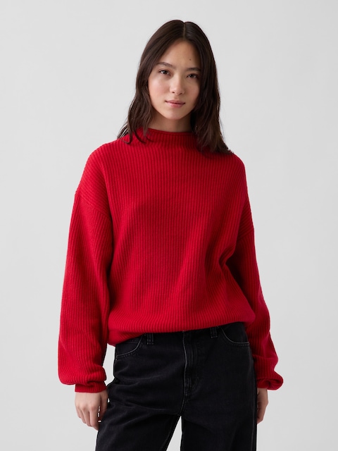 CashSoft Oversized Rollneck Sweater