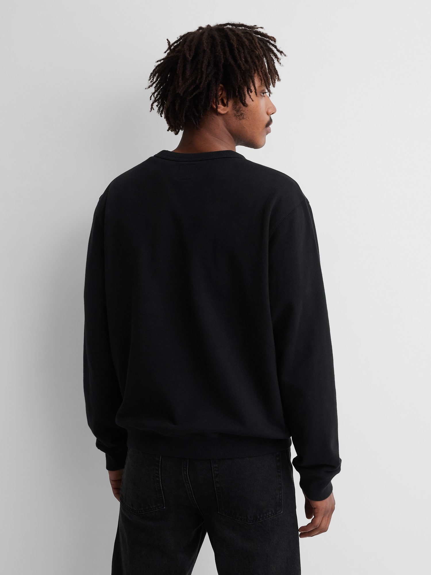 Женские толстовки Gap × A.P.C. Heavyweight Logo, цвет: Чёрный — фото 3