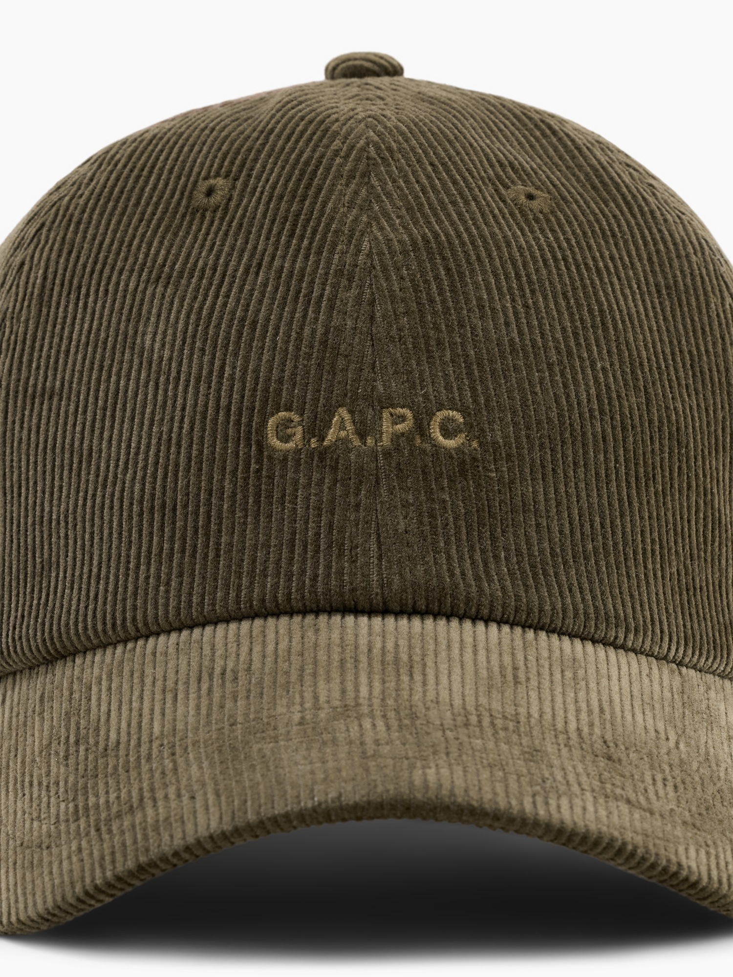 Кепки Gap × A.P.C. Logo Corduroy, цвет: Зелёный — фото 5