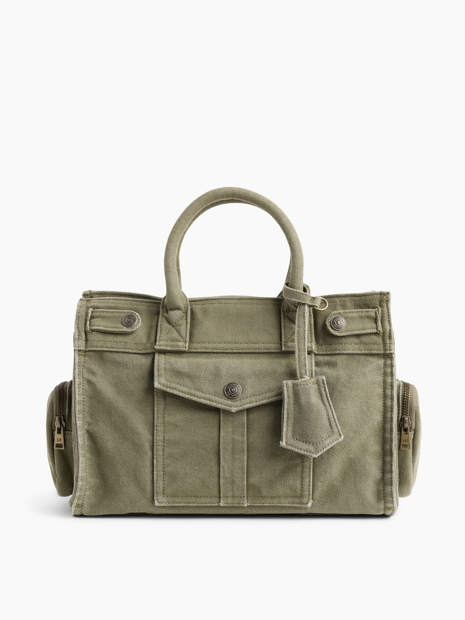Canvas Five Pocket Satchel