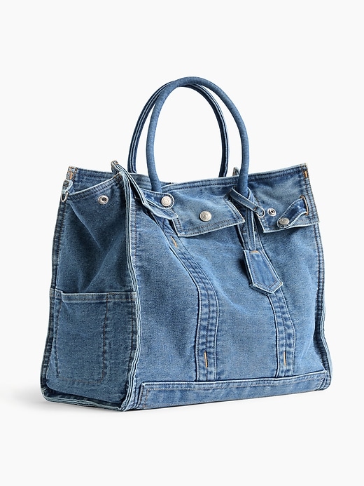 Large Denim Five Pocket Tote | Gap