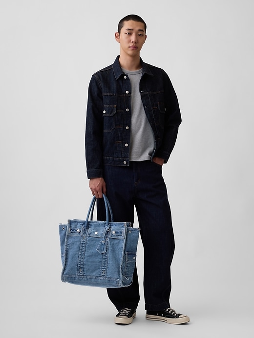 Large Denim Five Pocket Tote | Gap