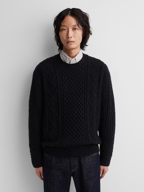 Gap × A.P.C. Wool Cable-Knit Sweater