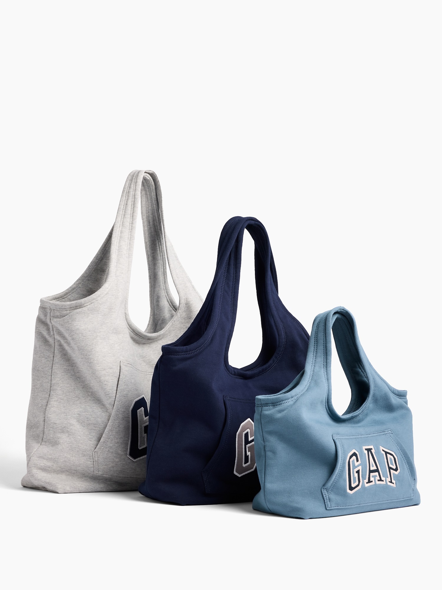 Мужские сумки Gap Hoodie Tote, цвет: Светлый меланжевый серый — фото 7