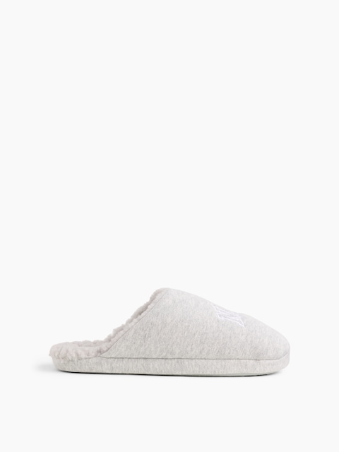 Sherpa-Lined NAP Logo Slippers