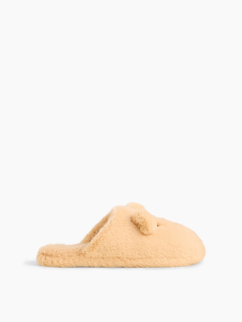 Faux Fur Brannan Bear Slippers