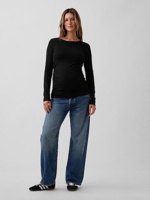 Maternity Modern Crewneck T-Shirt