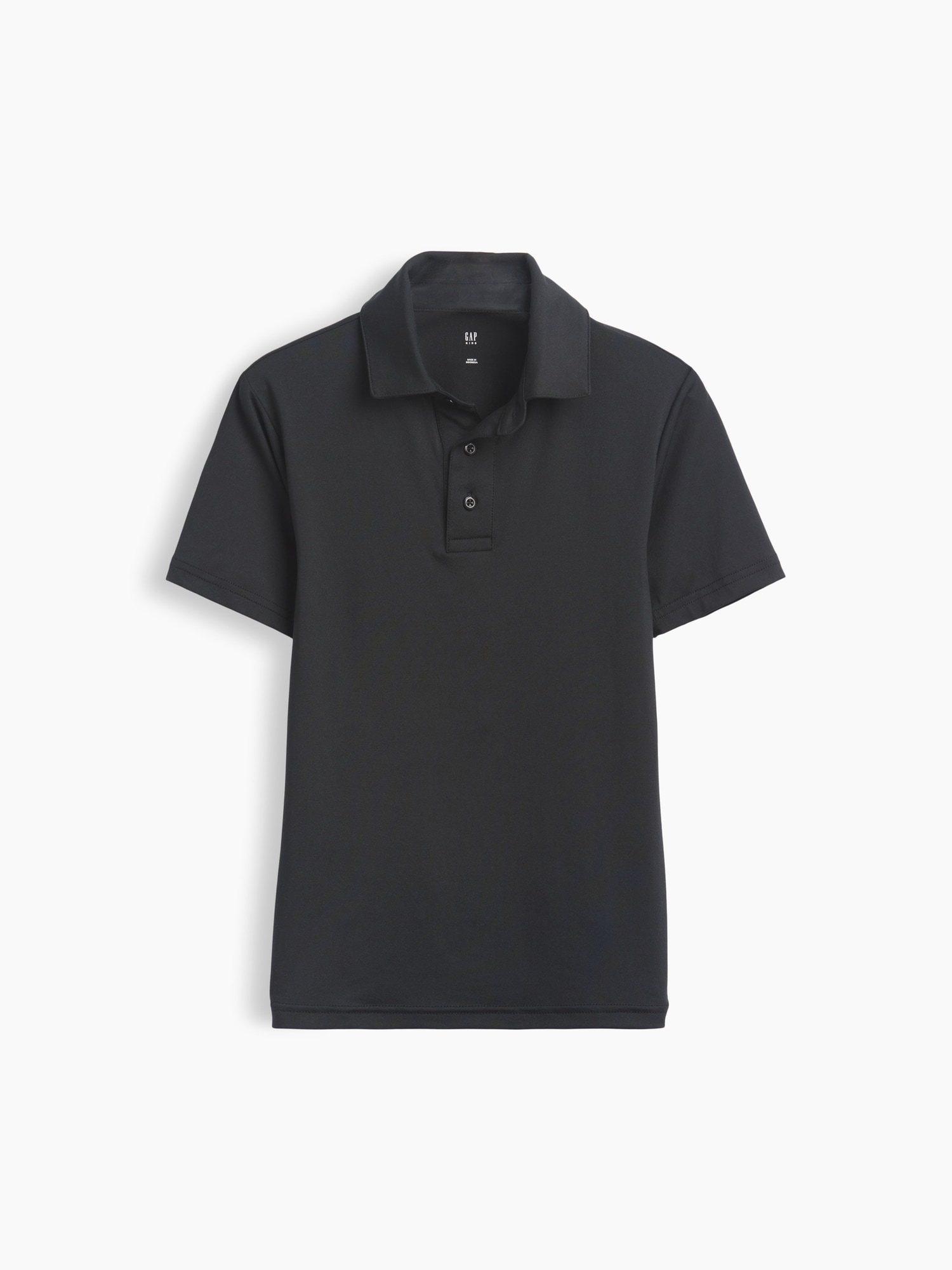 Детское поло Gap Uniform Performance Polo, цвет: Чёрный