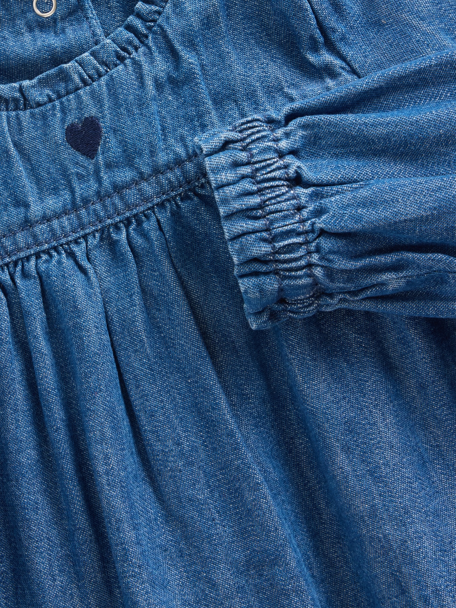 Gap Baby Denim & Corduroy Heart Outfit Set, цвет: Тёмная варка — фото 3