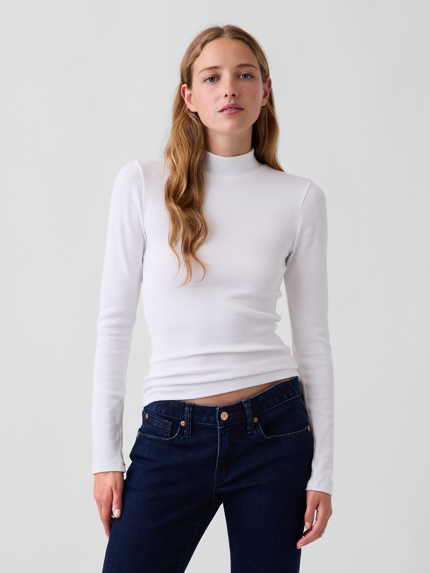 Modern Rib Mockneck T-Shirt