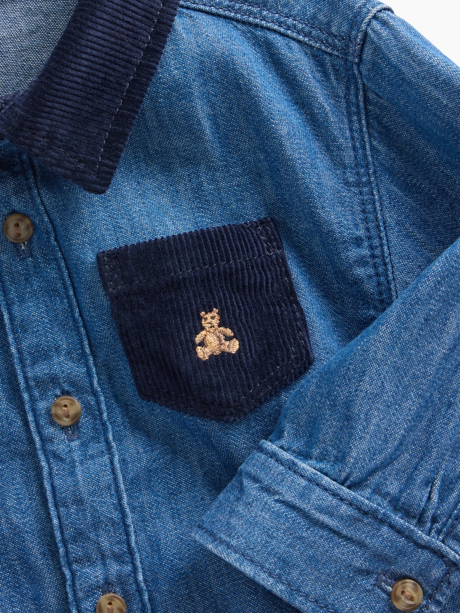 Gap Baby Denim & Corduroy Outfit Set, цвет: Тёмная варка — фото 2
