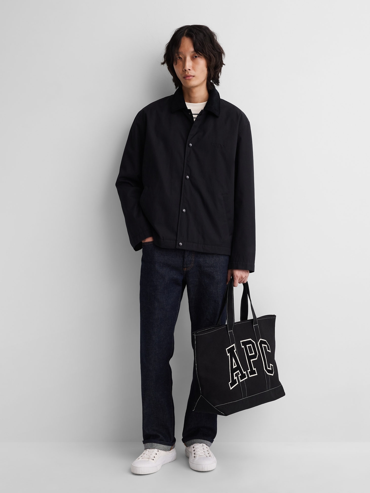 Сумка Gap × A.P.C. Logo, цвет: Чёрный — фото 2