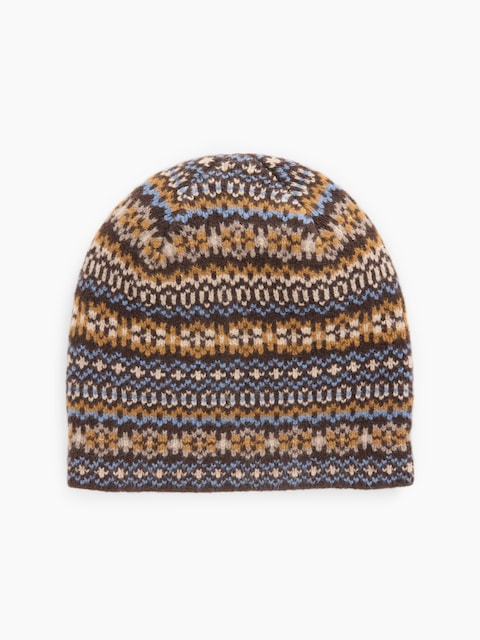 CashSoft Fair Isle Beanie