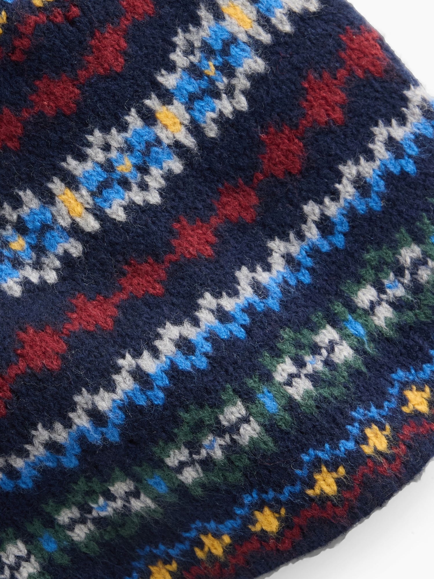 Мужская шапка Gap CashSoft Fair Isle Beanie, цвет: Тёмно-синий — фото 2