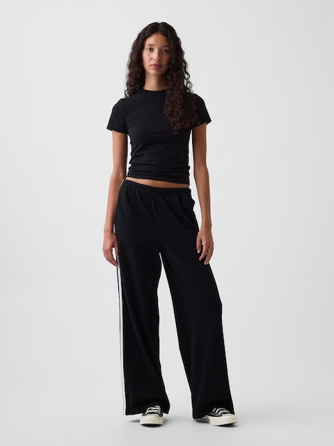 Knit Relaxed Track Pants