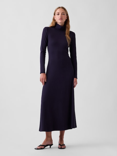 Mockneck Maxi Dress