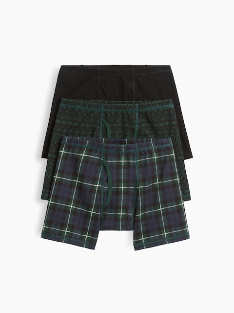 Kids Organic Stretch Cotton Boxer Briefs (3-Pack)