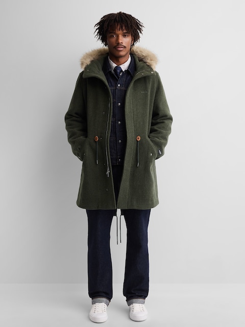 Gap × A.P.C. Oversized Wool-Blend Parka