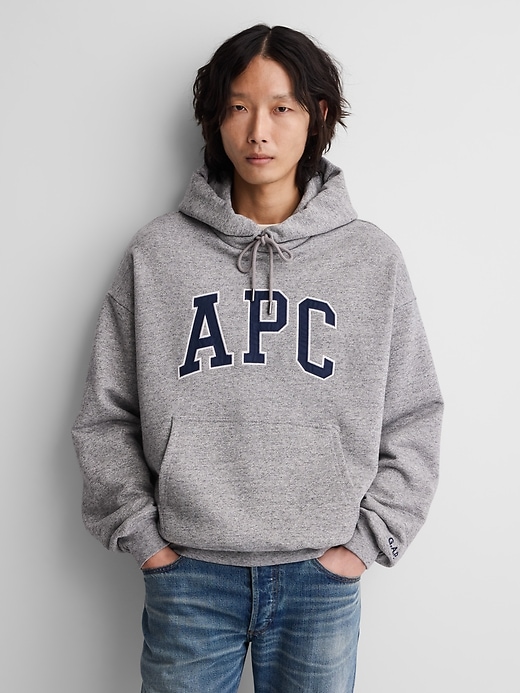 Gap × A.P.C. Extra Heavyweight Logo Hoodie | Gap