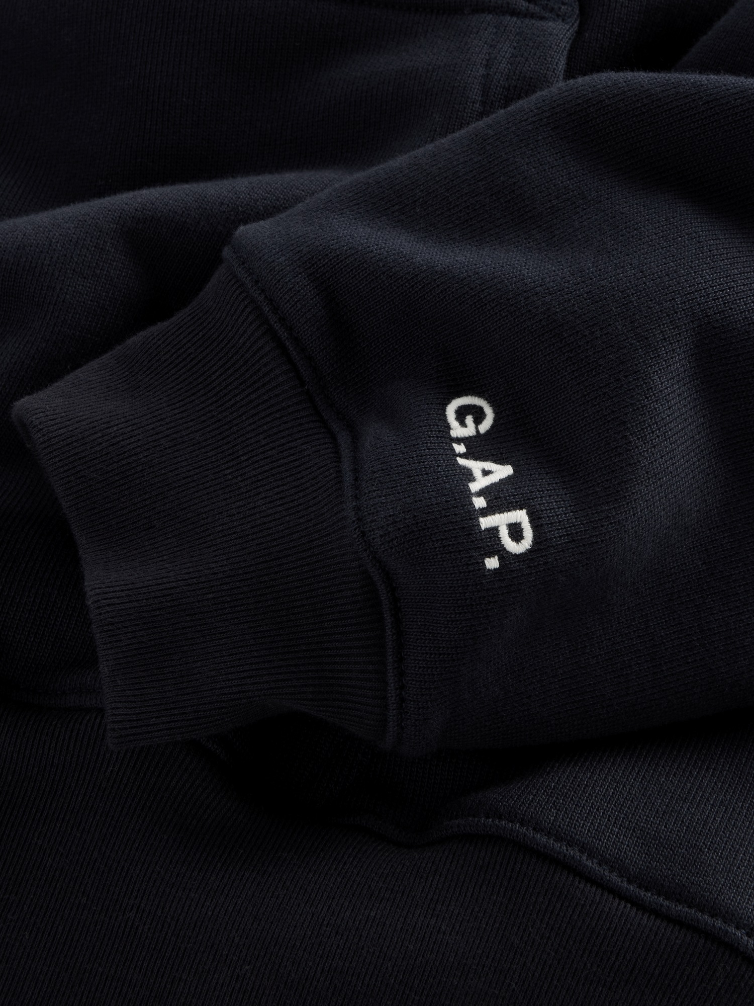 Женское худи Gap × A.P.C. Extra Heavyweight Logo, цвет: Тёмно-синий — фото 6
