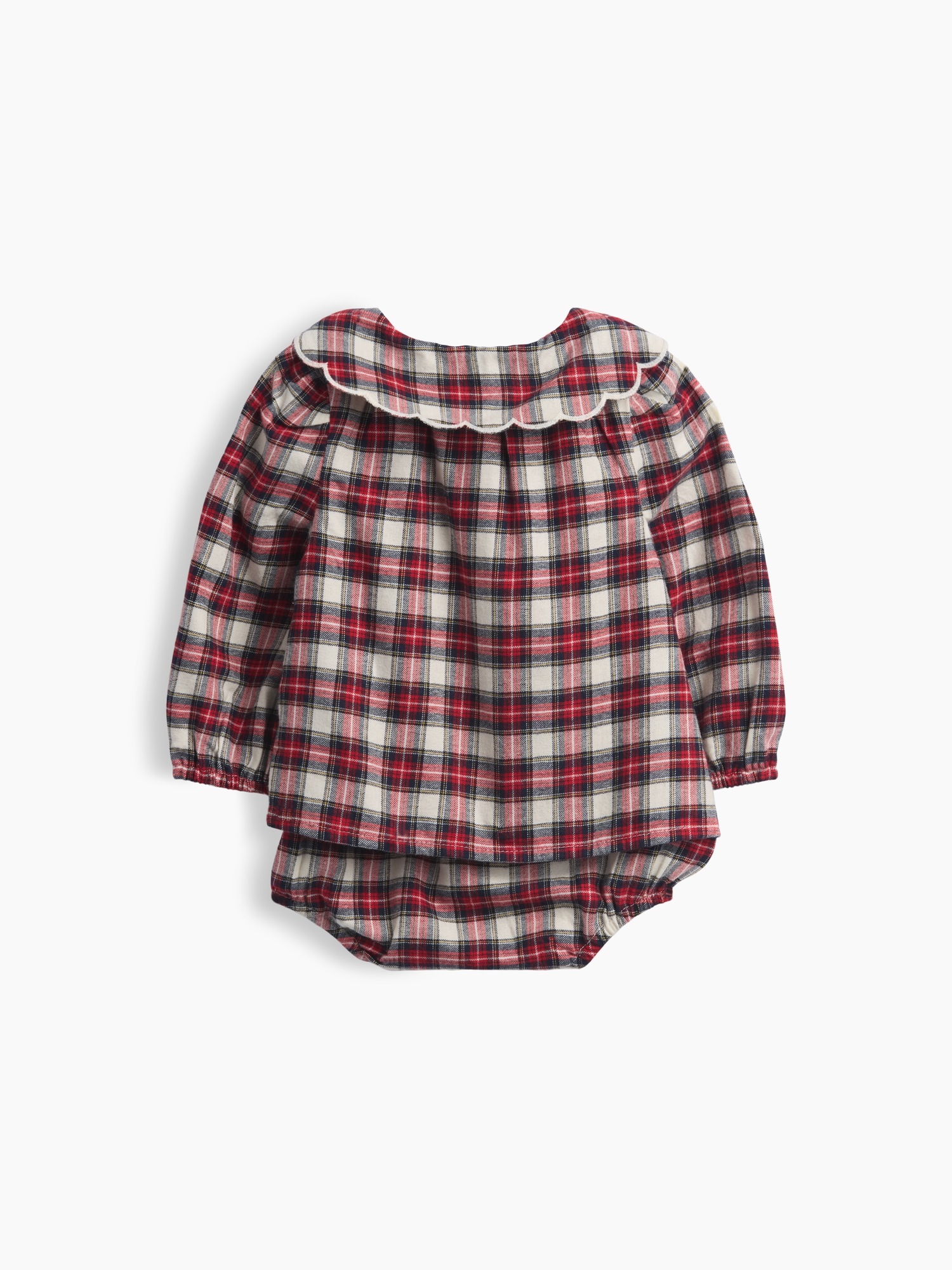 Платье Gap Plaid Flannel Bodysuit Dress для малышей, цвет: Клетчатый — фото 2