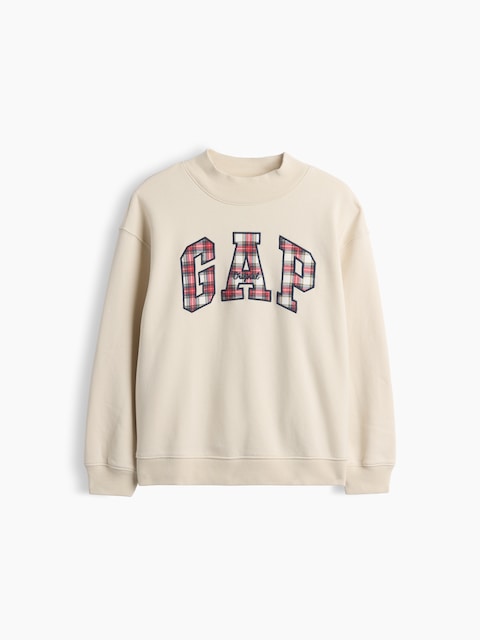 Kids VintageSoft Oversized Mockneck Logo Sweatshirt