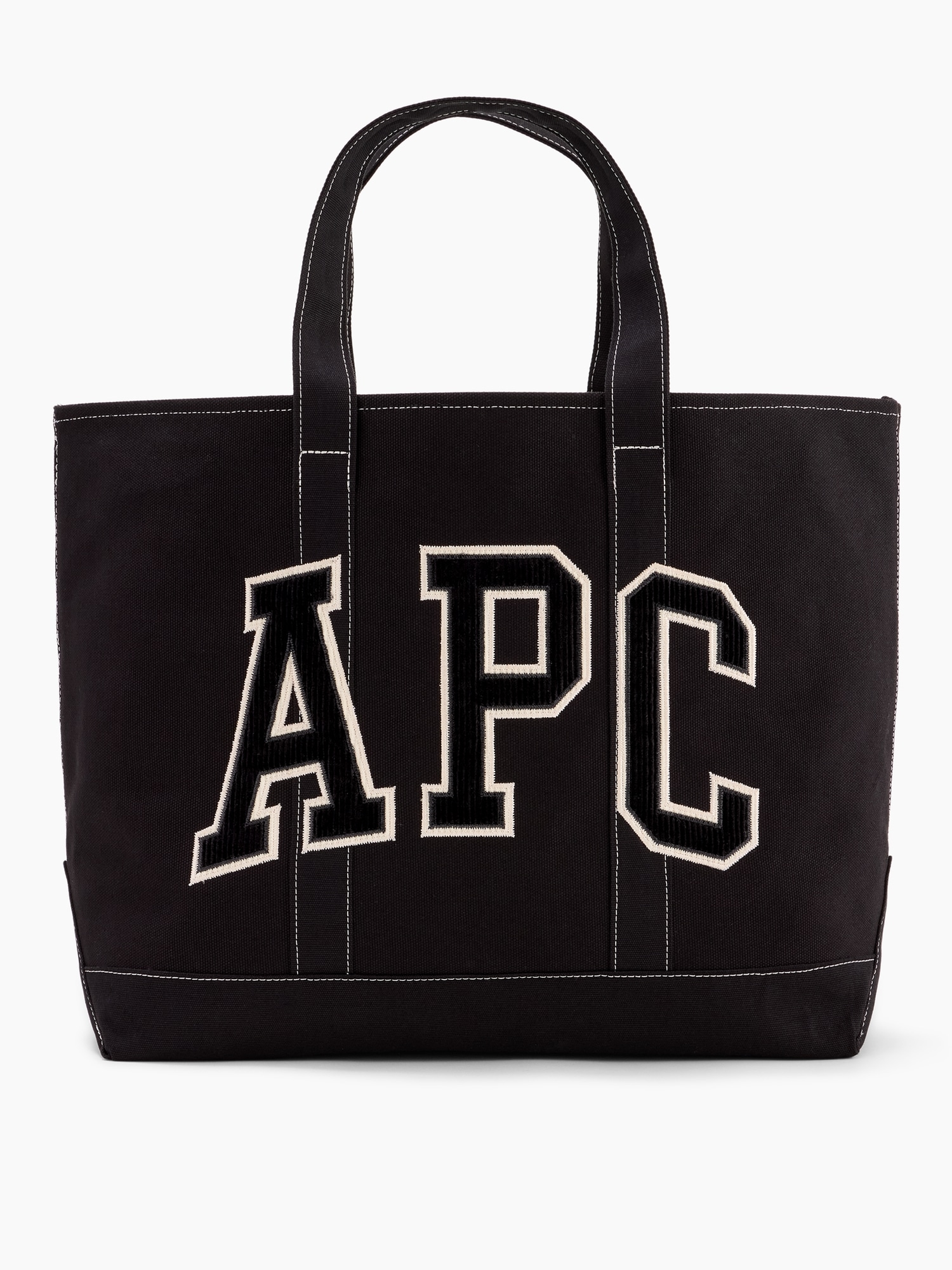 Gap × A.p.c. Logo Tote Bag In Black